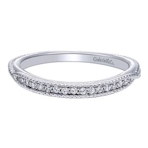 Gabriel 14 Karat Contemporary Wedding Band WB10132W44JJ