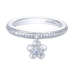 Gabriel Fashion Silver Stackable Stackable Ladies' Ring LR6774-7SVJWS