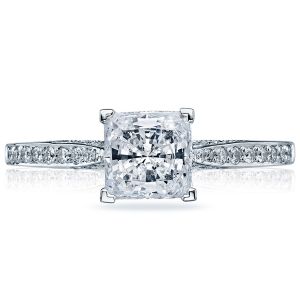 2638PRP6 Platinum Tacori Dantela Engagement Ring