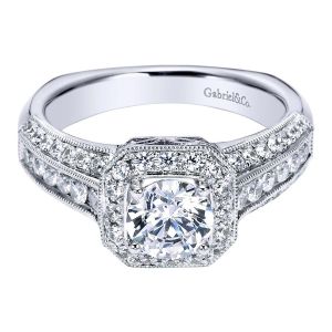 Gabriel 14 Karat Victorian Engagement Ring ER96096W44JJ