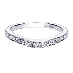 Gabriel 14 Karat Contemporary Wedding Band WB9508W44JJ