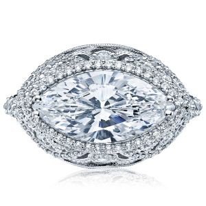 Tacori HT2612MQ16X8 18 Karat RoyalT Engagement Ring