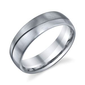 273409 Christian Bauer Platinum & 18 Karat Wedding Ring / Band