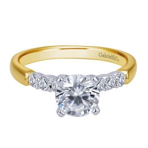 Gabriel 14 Karat Contemporary Engagement Ring ER7847M44JJ