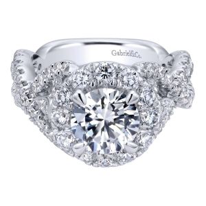 Gabriel 18 Karat Contemporary Engagement Ring ER11999R6W83JJ