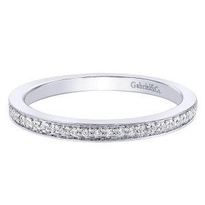 Gabriel 14 Karat Contemporary Wedding Band WB9563W44JJ