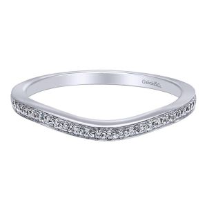 Gabriel 14 Karat Contemporary Wedding Band WB9659W44JJ