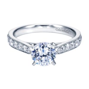 Gabriel 14 Karat Victorian Engagement Ring ER7440W44JJ