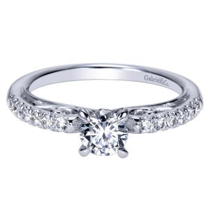 Gabriel 14 Karat Contemporary Engagement Ring ER98596W44JJ