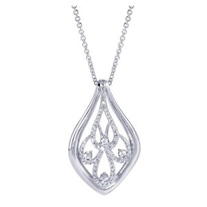 Gabriel Fashion 14 Karat Lusso Diamond Necklace NK3183W45JJ
