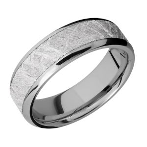 Lashbrook 7B15(NS)/METEORITE Titanium Wedding Ring or Band