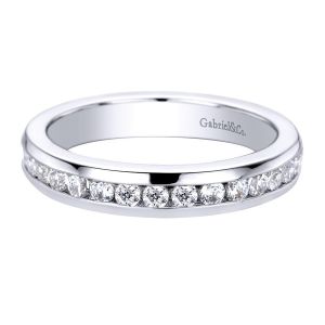 Gabriel 14 Karat Contemporary Wedding Band WB9441W44JJ