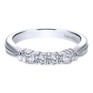 Gabriel 14 Karat Contemporary Wedding Band WB2772W44JJ