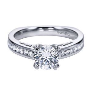 Gabriel 14 Karat Contemporary Engagement Ring ER6655W44JJ