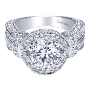 Gabriel 14 Karat Victorian Engagement Ring ER5764W44JJ