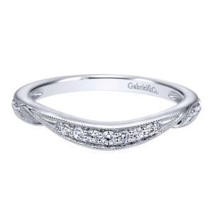 Gabriel 14 Karat Contemporary Wedding Band WB10913W44JJ