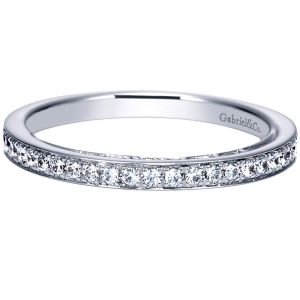 Gabriel 14 Karat Contemporary Wedding Band WB8577W44JJ