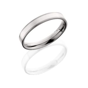 Lashbrook 4F13/SS SATIN Titanium Wedding Ring or Band