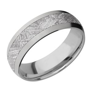 Lashbrook 7D14/METEORITE Titanium Wedding Ring or Band