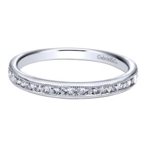 Gabriel 14 Karat Contemporary Wedding Band WB10945W44JJ