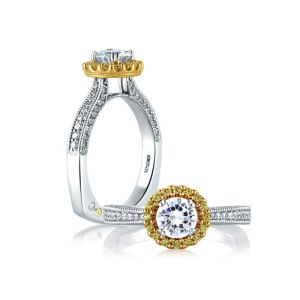 A.JAFFE 18 Karat Signature Engagement Ring MES600