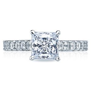 35-25PR65 Platinum Tacori Clean Crescent Engagement Ring