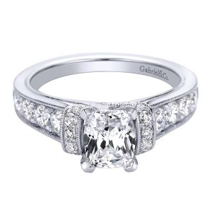 Gabriel 14 Karat Victorian Engagement Ring ER9207W44JJ