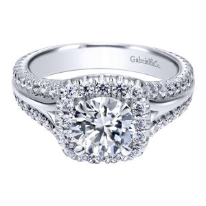 Gabriel 14 Karat Contemporary Engagement Ring ER10249W44JJ