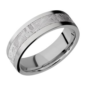Lashbrook 7F14/METEORITE Titanium Wedding Ring or Band