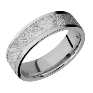 Lashbrook 7F15/METEORITE Titanium Wedding Ring or Band