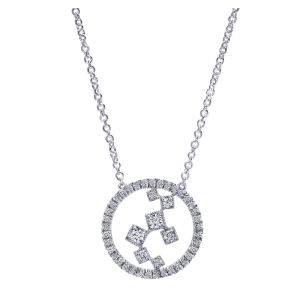 Gabriel Fashion 14 Karat Lusso Diamond Chain Necklace NK4913W45JJ