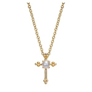 Gabriel Fashion 14 Karat Faith Cross Necklace NK1694Y4JPL