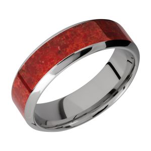 Lashbrook 7HB14/MOSAIC Titanium Wedding Ring or Band