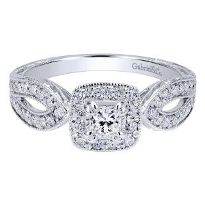 Gabriel 14 Karat Victorian Engagement Ring ER911592S1W44JJ