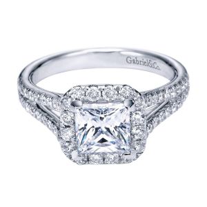 Gabriel 14 Karat Contemporary Engagement Ring ER7262W44JJ