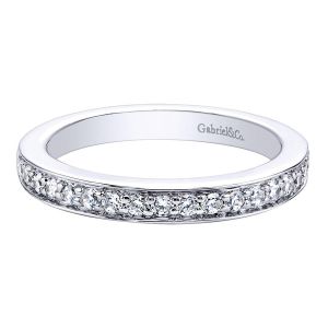 Gabriel 14 Karat Contemporary Wedding Band WB9547W44JJ