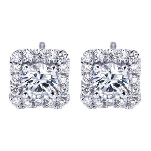 Gabriel Fashion 14 Karat Lusso Diamond Stud Earrings EG11328W45JJ