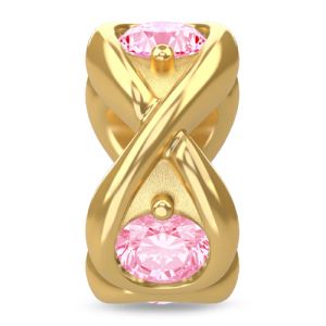 Endless Jewelry Pink Infinity Ocean 18k Gold Plated Charm 51351-4
