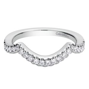 Gabriel 14 Karat Contemporary Wedding Band WB9277W44JJ