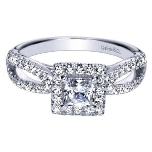 Gabriel 14 Karat Contemporary Engagement Ring ER98743W44JJ