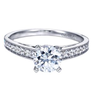 Gabriel 14 Karat Victorian Engagement Ring ER8062W44JJ