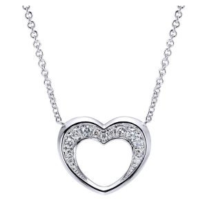 Gabriel Fashion Silver Eternal Love Heart Necklace NK4047SV5JJ