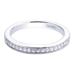 Gabriel 14 Karat Contemporary Wedding Band WB9585W44JJ