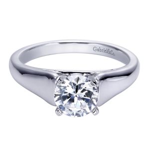 Gabriel Platinum Contemporary Engagement Ring ER8138PTJJJ