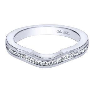 Gabriel 14 Karat Contemporary Wedding Band WB5741W44JJ