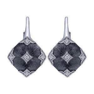 Gabriel Fashion Silver Mediterranean Leverback Earrings EG12196SV5JJ