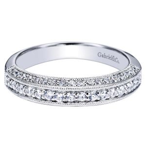 Gabriel 14 Karat Victorian Wedding Band WB4039W44JJ