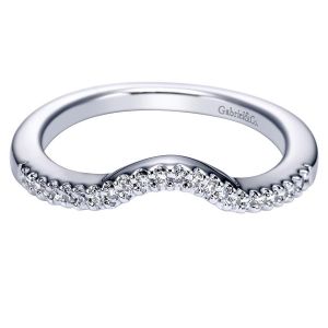 Gabriel 14 Karat Contemporary Wedding Band WB5870W44JJ