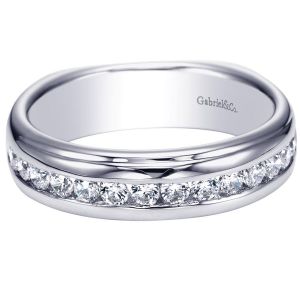Gabriel 14 Karat Contemporary Wedding Band WB4195W44JJ