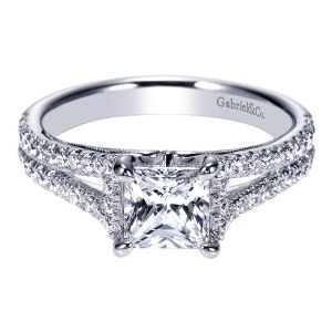 Gabriel 14 Karat Contemporary Engagement Ring ER9027W44JJ